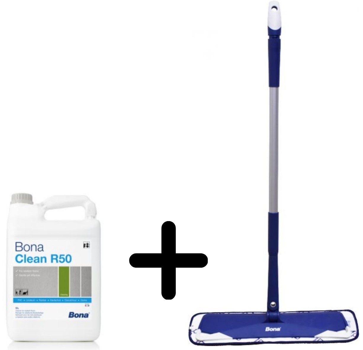 BONA Clean R50 - čistiaci prostriedok na vinyl a PVC 5 l + Mop Premium Microfiber ZADARMO